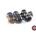 30 Perle in vetro A/B  - sfera 12 mm - Tondo - Grigio Fumo