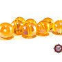 30 Perle in vetro A/B  - sfera 12 mm - Tondo - Ambrato Chiaro