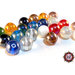 100 Perle in vetro A/B  - sfera 12 mm - Tondo - Mix colors