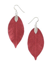 Orecchini Elegant Colore Rosso Premium - Red Leaves