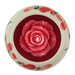 Candela Rosa Rossa, In Ceramica Rotonda Rossa, Aroma Rosa Rossa