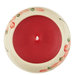 Candela Semplice, In Ceramica Rotonda Rossa, Aroma Rosa Rossa
