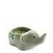 Candela Loto Verde, In Ceramica Elefante Verde, Aroma Limone