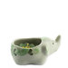 Candela Loto Verde, In Ceramica Elefante Verde, Aroma Limone