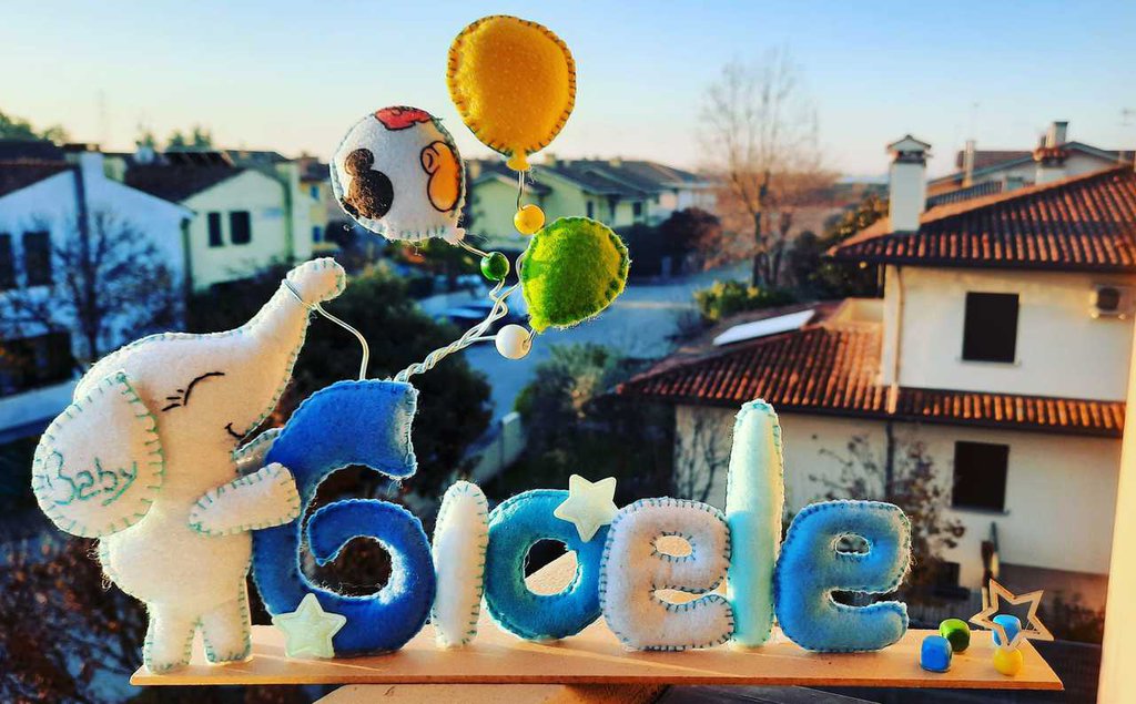 2 Banner Personalizzati Per Compleanno Con Palloncini E Stelle - Carta, Scegli Nome Ed Età (1°-80°)