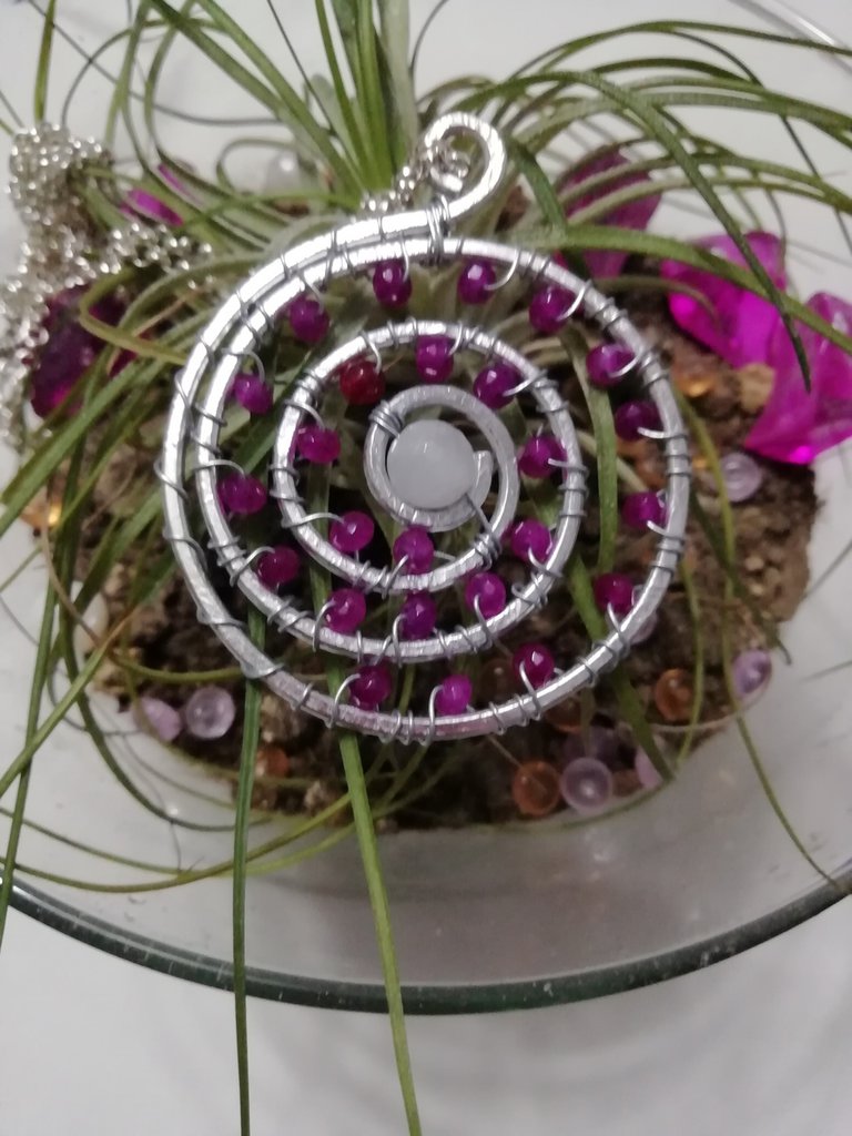 Collana Donna Celtica Con Ciondolo A Spirale - Amuleto Di Protezione In Acciaio Inossidabile, Colore Argento, Catena 50cm