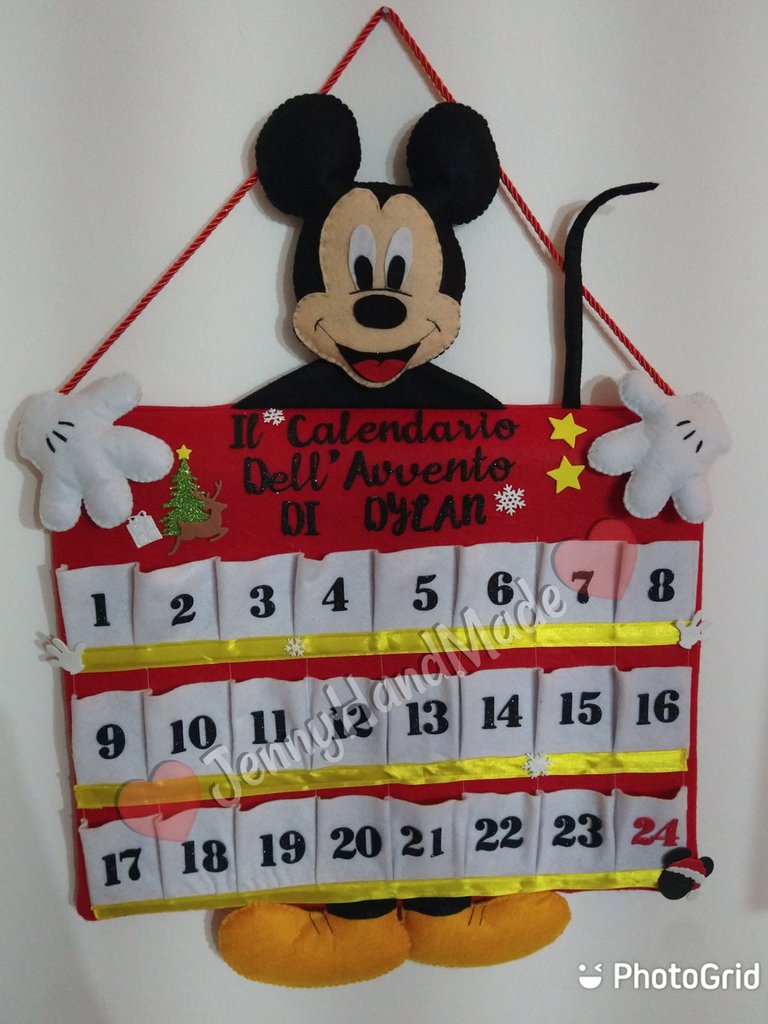 Calendario dell'Avvento Topolino - Feste - Natale - di Jenny Hand   su MissHobby