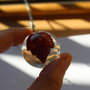 collana con edera rossa