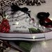 Scarpe tela DIPINTE a mano All Star Converse Personalizzate MORTE MESSICANA