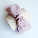 Fascia capelli bambina neonata - fascetta lana e alpaca rosa - fatta a mano