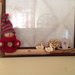 Cornici portafoto gemelle bimbo bimba, decorazioni legno, corda, panno
