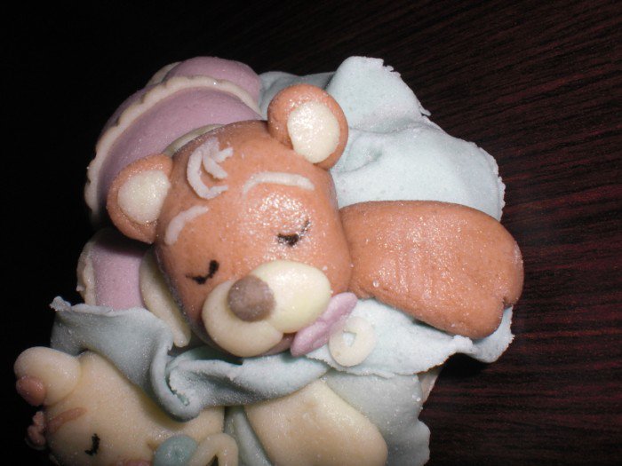 Decorazione Per Torta Con Orsetti Blu E Palloncini - Set Per Baby Shower E Compleanni - Foto 10