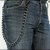 Catena per pantaloni e jeans, in maglia gourmet laminata colore canna di fucile, lunga cm.60, idea regalo - Italyhere