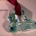 Ciondolo scultura in vetro fuso  Pendente artistico in cristallo di vetro pendente di ghiaccio