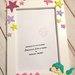 Cornice porta foto unicorno stelle Glitter  con nome