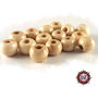 Lotto 50 Perle in osso - 8 x 7 mm - colore naturale