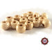 Lotto 50 Perle in osso - 8 x 7 mm - colore naturale