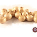 Lotto 50 Perle in osso - 10x9 mm - colore naturale