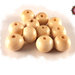 Lotto 50 Perle in osso - 14x13 mm - colore naturale