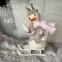Snowman in lana cardata By Creazioni GiaRó  Ⓒ