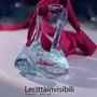 Collana cristallo di vetro  collana di ghiaccio vetro fusione  Scultura di vetro