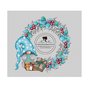 CROSS STITCH PATTERN CHRISTMAS-schema a punto croce GNOMO azzurro