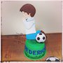 Cake topper tema calcio