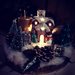 Centrotavola di Natale con candele