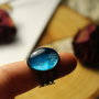 anello stile vintage ovale azzurro