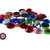 50 Cabochons Vetro 12x3,5 mm - Mix colors - sfaccettati 