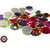 50 Cabochons Vetro 14x4mm - Mix colors - sfaccettati 