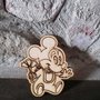 Baby Topolino in legno - misura 8 cm 