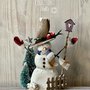 Snowman in legno massello by Creazioni GiaRó  Ⓒ