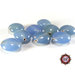 50 Perle Vetro - Disco Piatto: 16x9 mm - Colore: Blu Light - rondella - Pastiglia