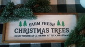DECORAZIONE NATALIZIA "farm fresh Christmas trees"