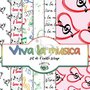 1 KIT DI 6 CARTE SCRAP VIVA LA MUSICA