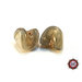 40 Perle Vetro - forma gnocchetto - 11x13 mm - Grigio - Tonalità: marmorata 