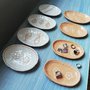 Svuotatasche ovali, svuotatasche in ceramica, piattini ovali, piattini in ceramica