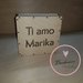 Lampada led personalizzabile in legno idea regalo san valentino maestre