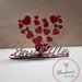 Idea regalo San Valentino albero con cuori rossi in plexiglass
