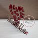Idea regalo San Valentino albero con cuori rossi in plexiglass