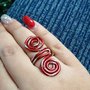 Anello wire rosso