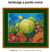 Schema punto croce - quadro con tartaruga
