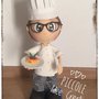 CAKE TOPPER MINI-ME PERSONALIZZATO CUOCO 