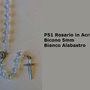 P51-Rosario in Acrilico Bicono 5mm - Bianco Alabastro