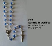 P52-Rosario in Acrilico Animate 5 - Blu Zaffiro