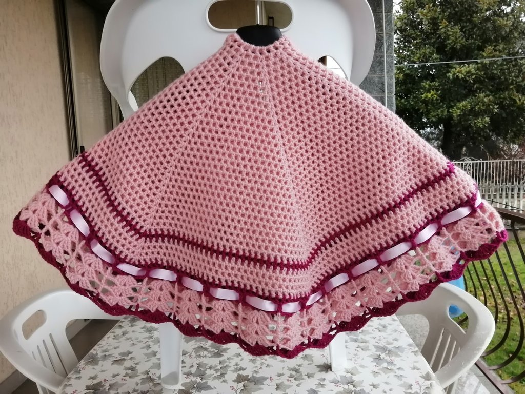 Mantellina In Lana Merinos 100% - Scialle Unisex Per Inverno - Foto 6