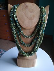 Collana in filato "ladder"