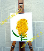 MATTOCCHIE SU TELA: flower collection - mimosa