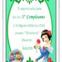 Invito Digitale Compleanno Biancaneve in 12 ore